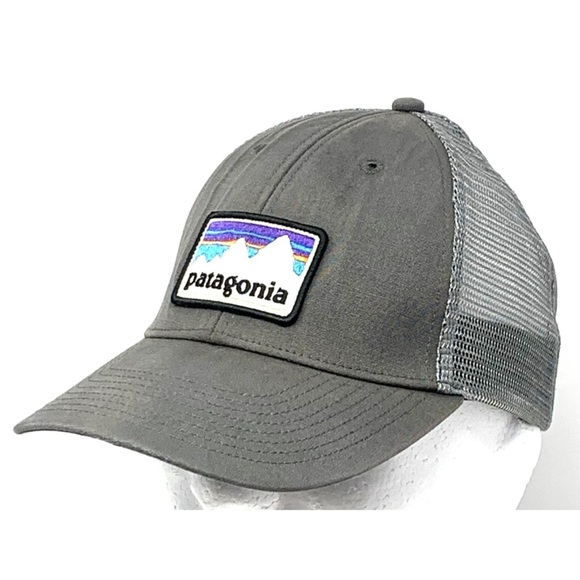 Patagonia Other - Patagonia Men Cap Hat Trucker Baseball Dad Gray Mesh Cap Snapback Patch Logo